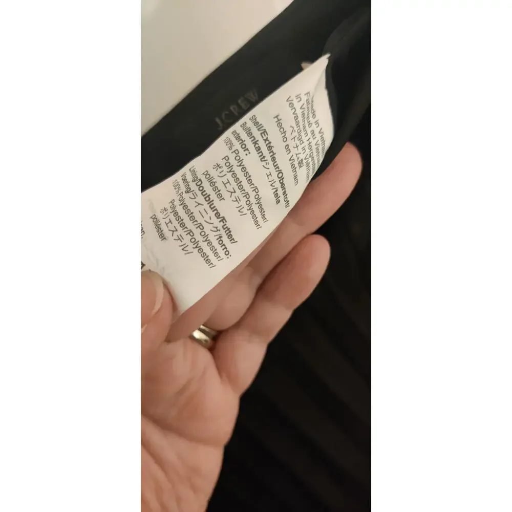 J Crew Black Pleated Midi Skirt Sz 4 Elegant Classic Feminine Capsule Wardrobe